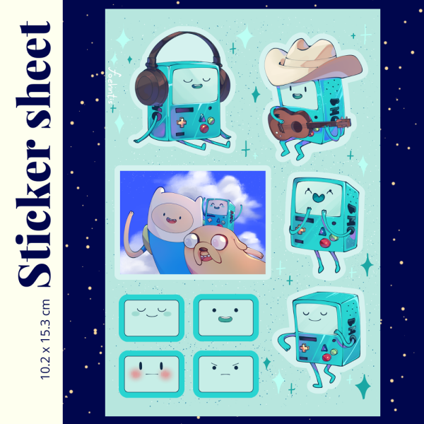 BMO Sticker Sheet