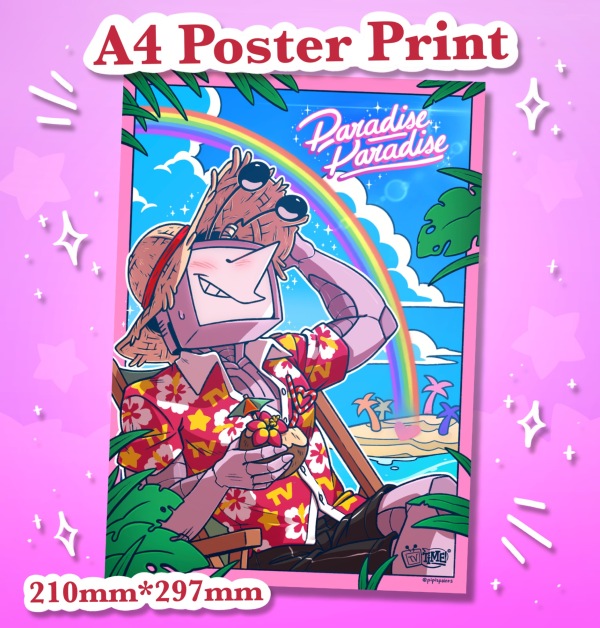 Paradise Paradise - A4 Poster
