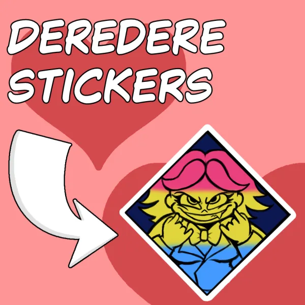 DereDere Pride Month Stickers | Yan (Navy)