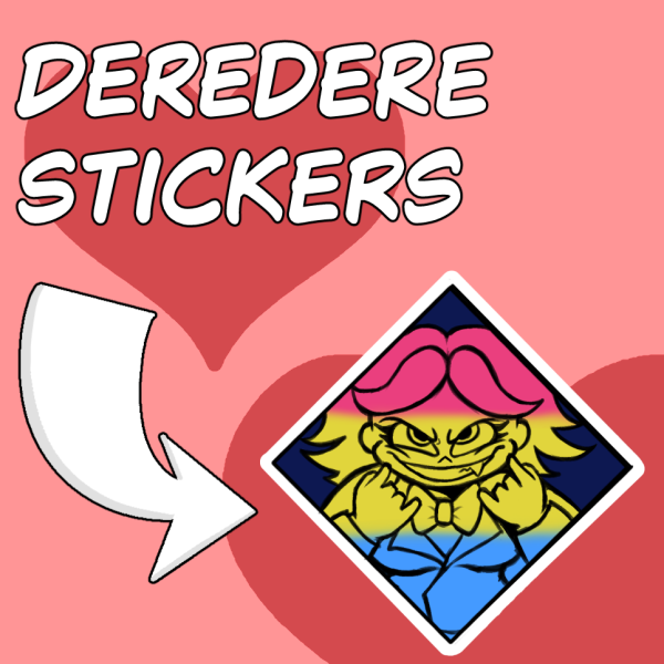 DereDere Pride Month Stickers | Yan (Navy)