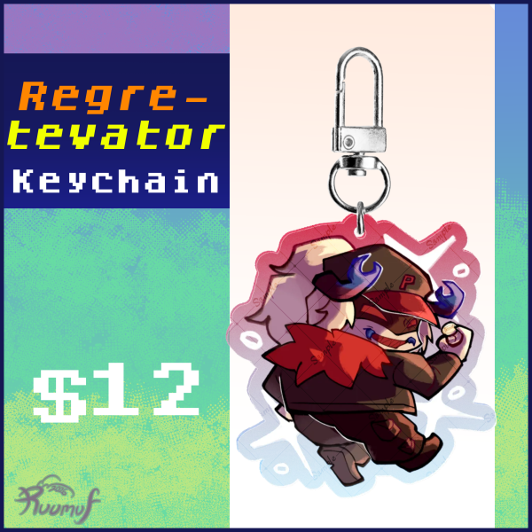 Regretevator Pest Keychain