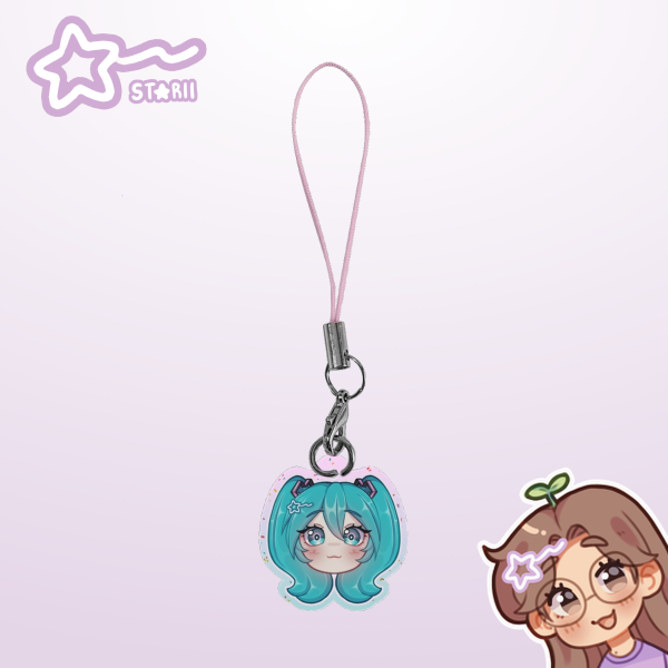 Miku v6 ᯓ★ Glitter Acrylic Phonecharm
