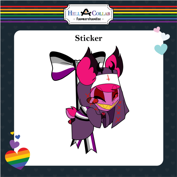 PRIDE Sticker - Nun Alastor Alt Colors ACE
