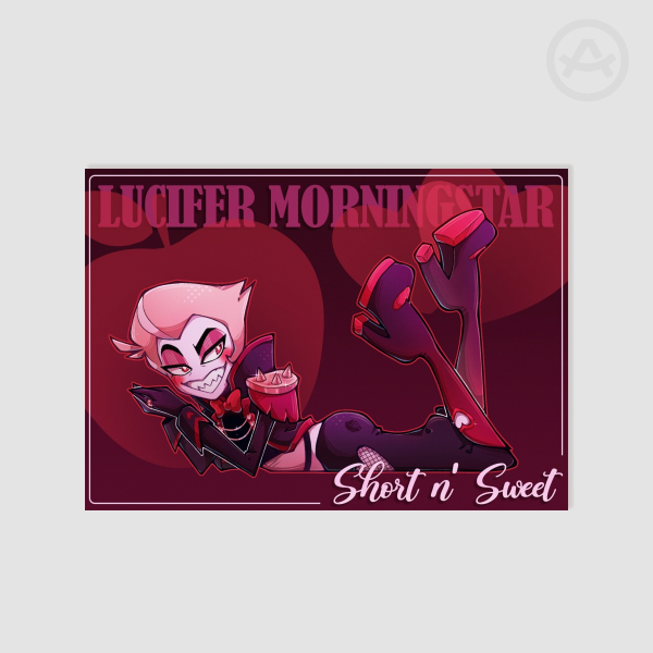 Lucifer Short n' Sweet ✦ Hazbin Hotel A5 Print