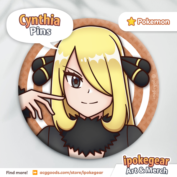 Cynthia (Button Pins)