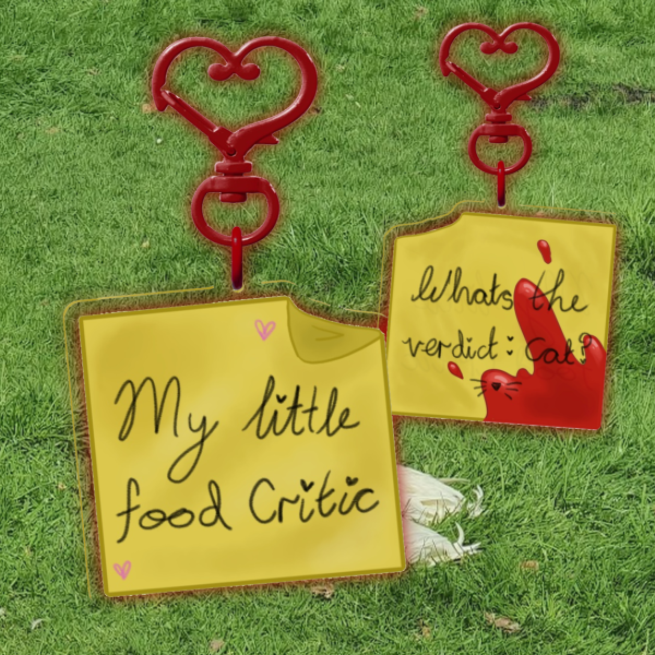 Obsession Food Critic Keychain
