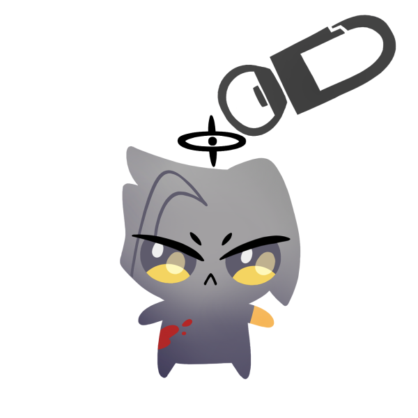 Lute gummy keychain