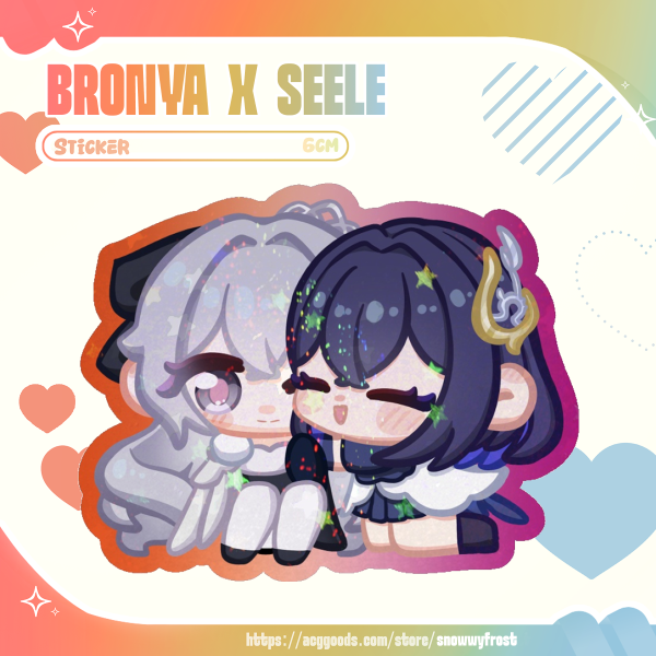 [HI3] Hoyoverse Pride - Die Cut Sticker - Bronya & Seele