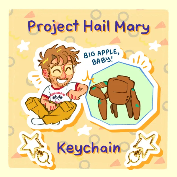 Project Hail Mary - Big Apple, Baby! Keychain