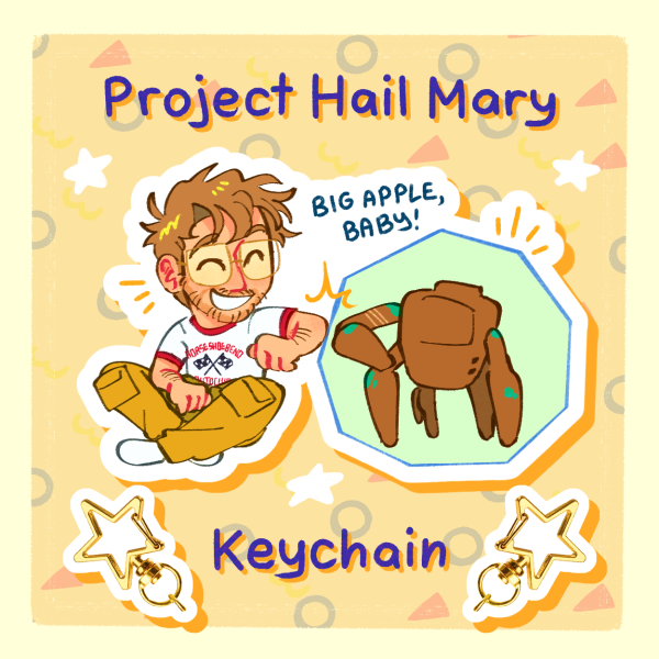 Project Hail Mary - Big Apple, Baby! Keychain