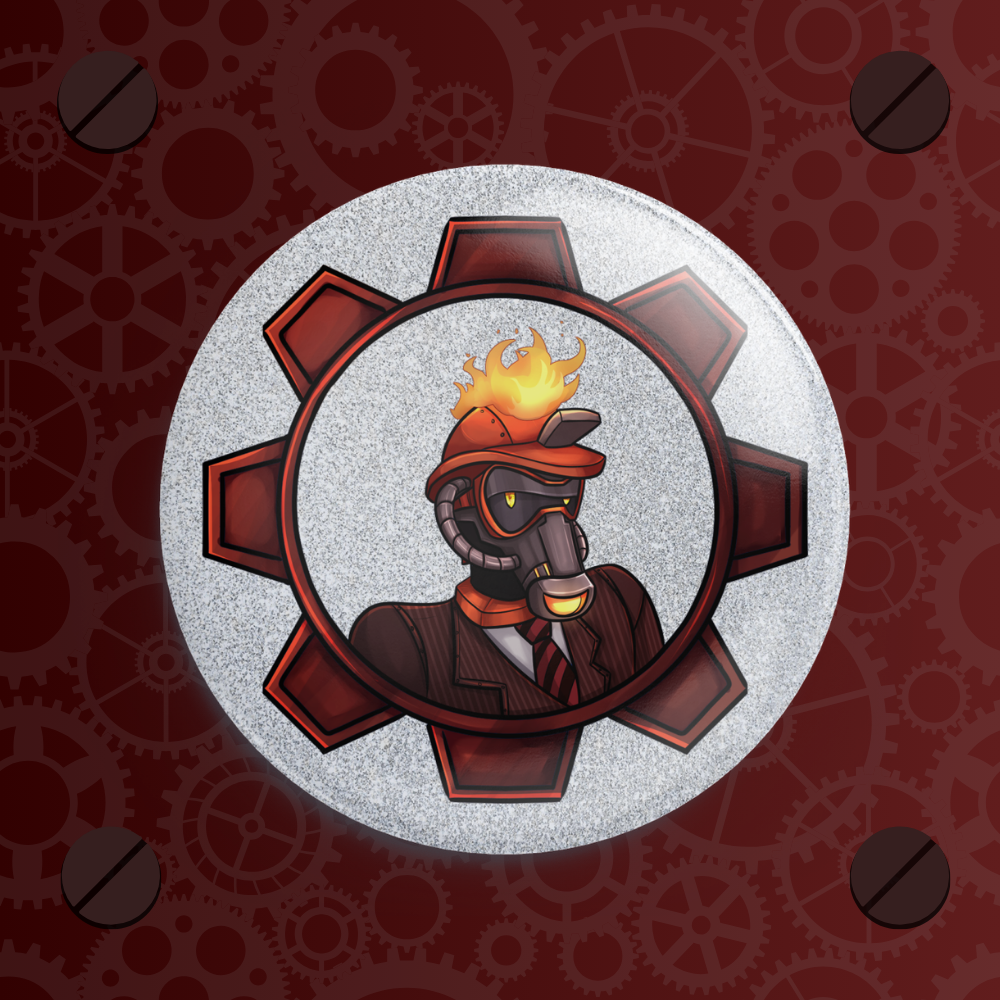 TTCC - Firestarter - Silver Holographic Badge