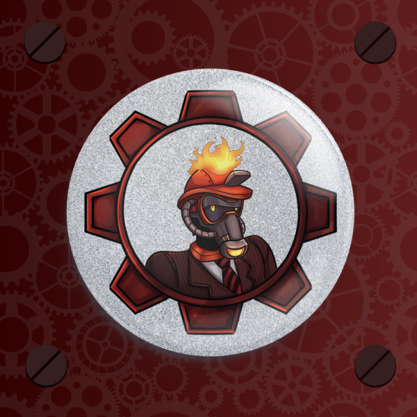 TTCC - Firestarter - Silver Holographic Badge