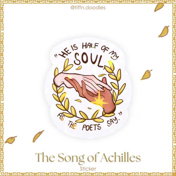 "He is half of my soul" sticker