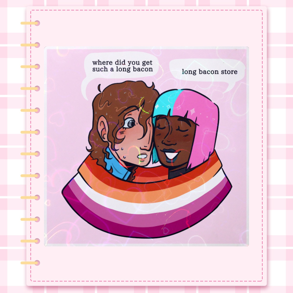 Long bacon Yuri Waterprism Sticker!