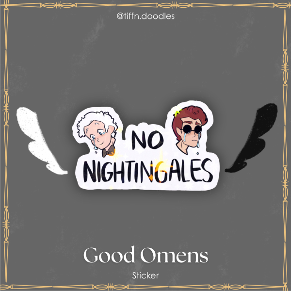 "No Nightingales" sticker