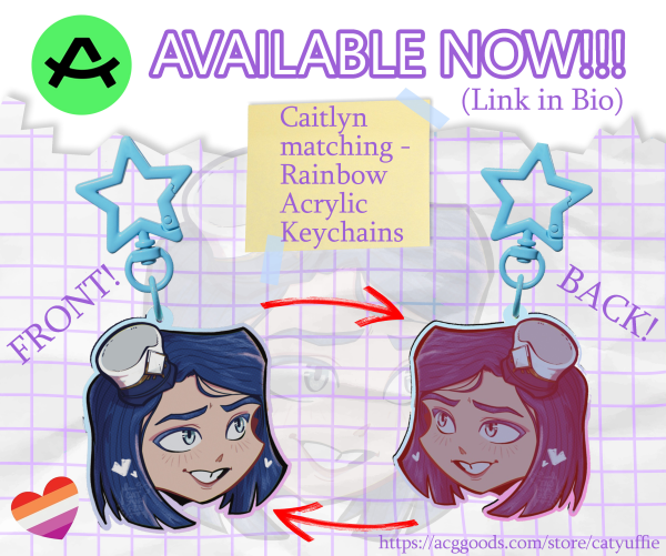 Caitlyn - Rainbow Acrylic Keychains