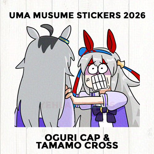 Uma Musume sticker - Oguri and Tamamo
