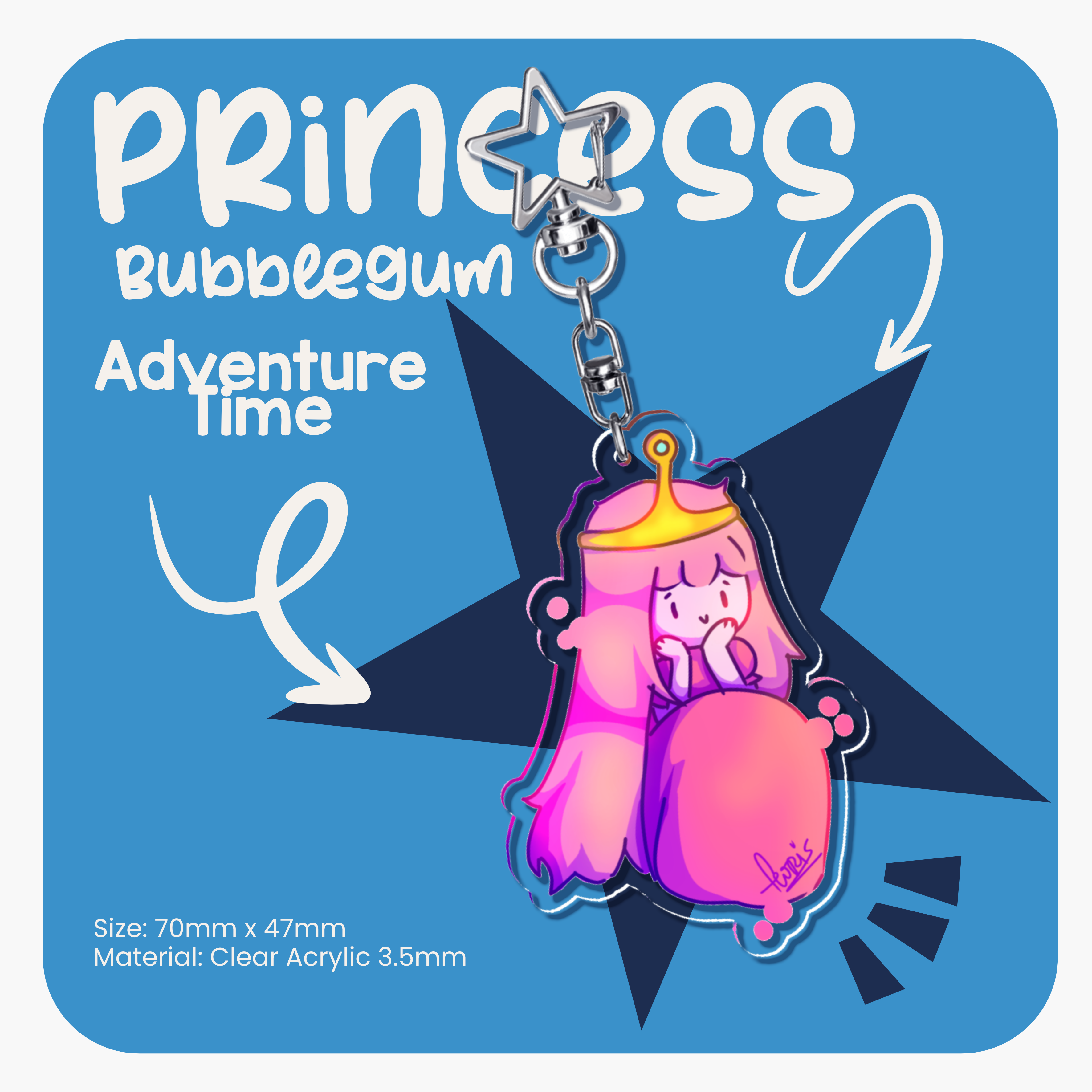 Princess Bubblegum keychain