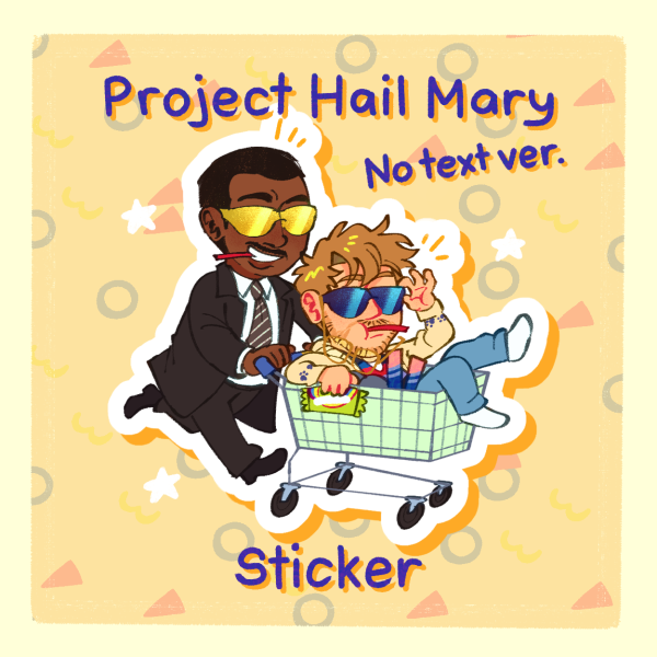 Project Hail Mary - Carl & Grace Adventures! Sticker (Textless Ver.)