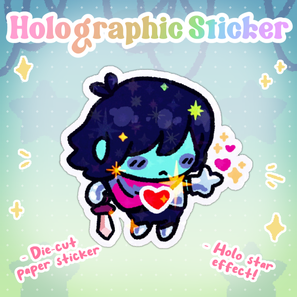 Kris Holo Sticker - [Deltarune]