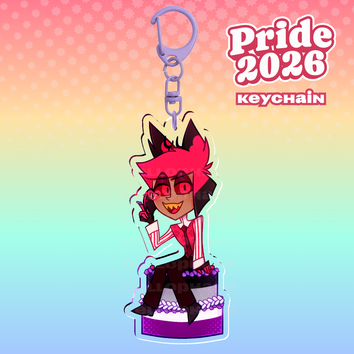 ALASTOR PRIDE KEYCHAIN