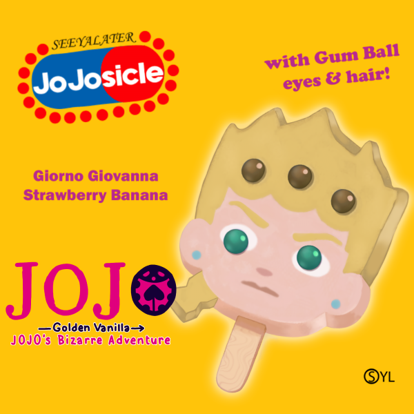 [JJBA] Giorno Popsicle Keychain