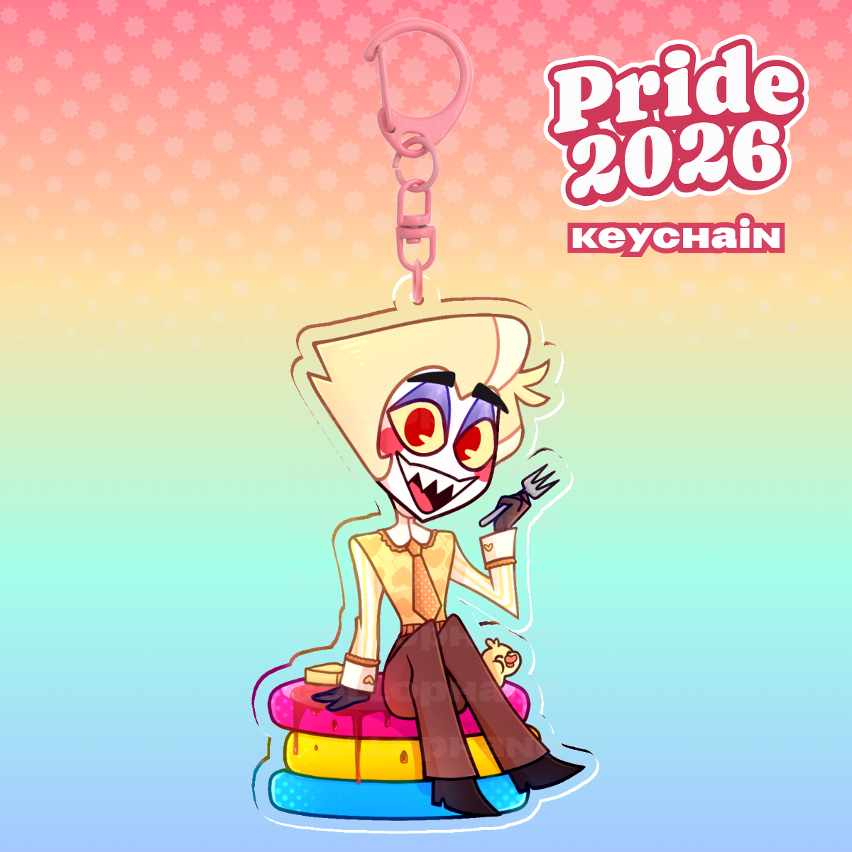 LUCIFER PRIDE KEYCHAIN