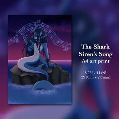 The Shark Siren’s Song - A4 Print