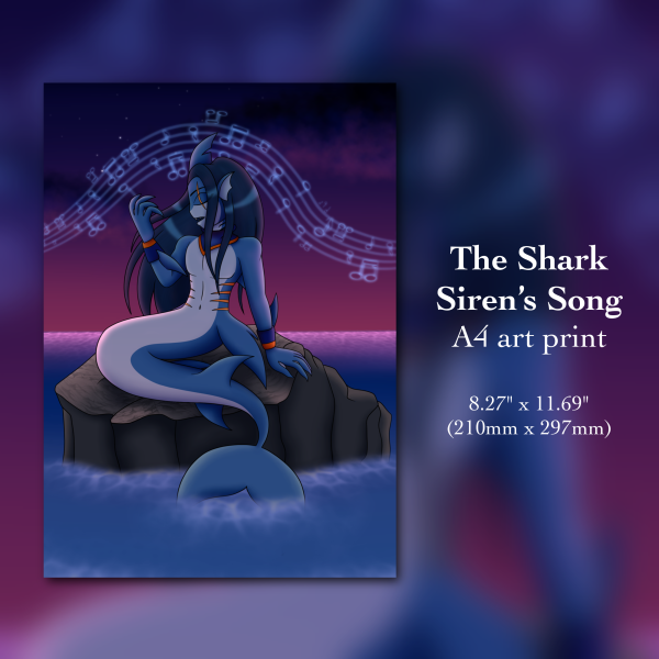 The Shark Siren’s Song - A4 Print