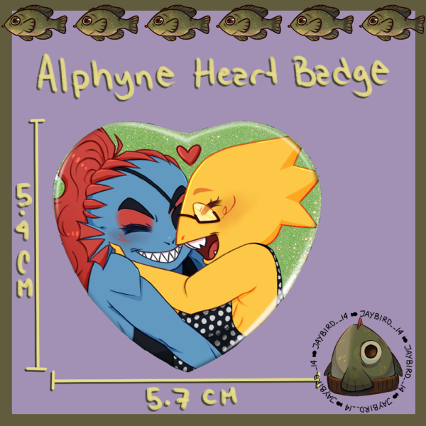 Alphyne Heart Badge