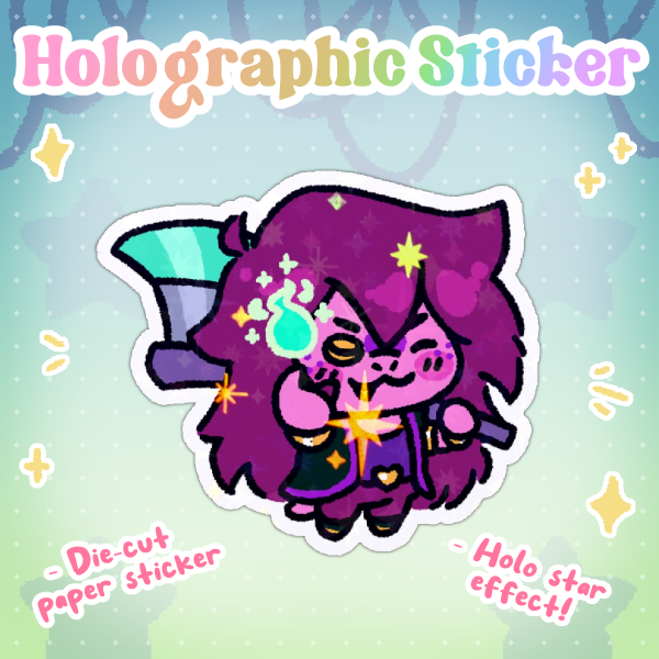 Susie Holo Sticker - [Deltarune]