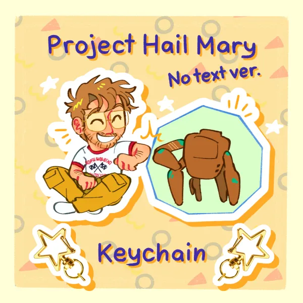 Project Hail Mary - Big Apple, Baby! Keychain (Textless Ver.)