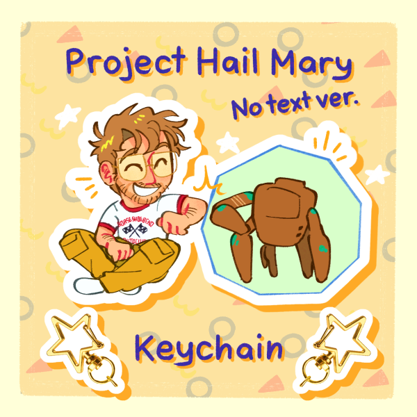 Project Hail Mary - Big Apple, Baby! Keychain (Textless Ver.)