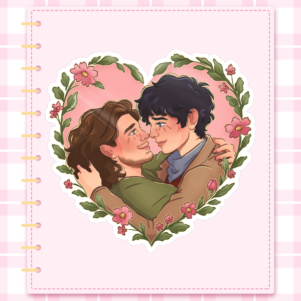 Merwaine Heart Die Cut Stickers