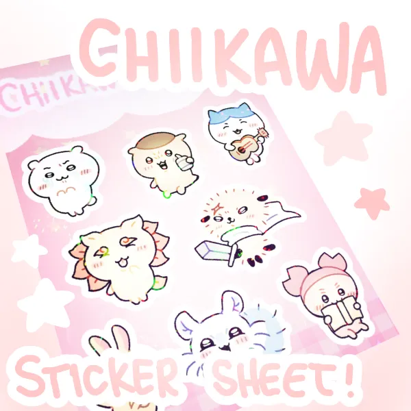 CHIIKAWA sticker sheet