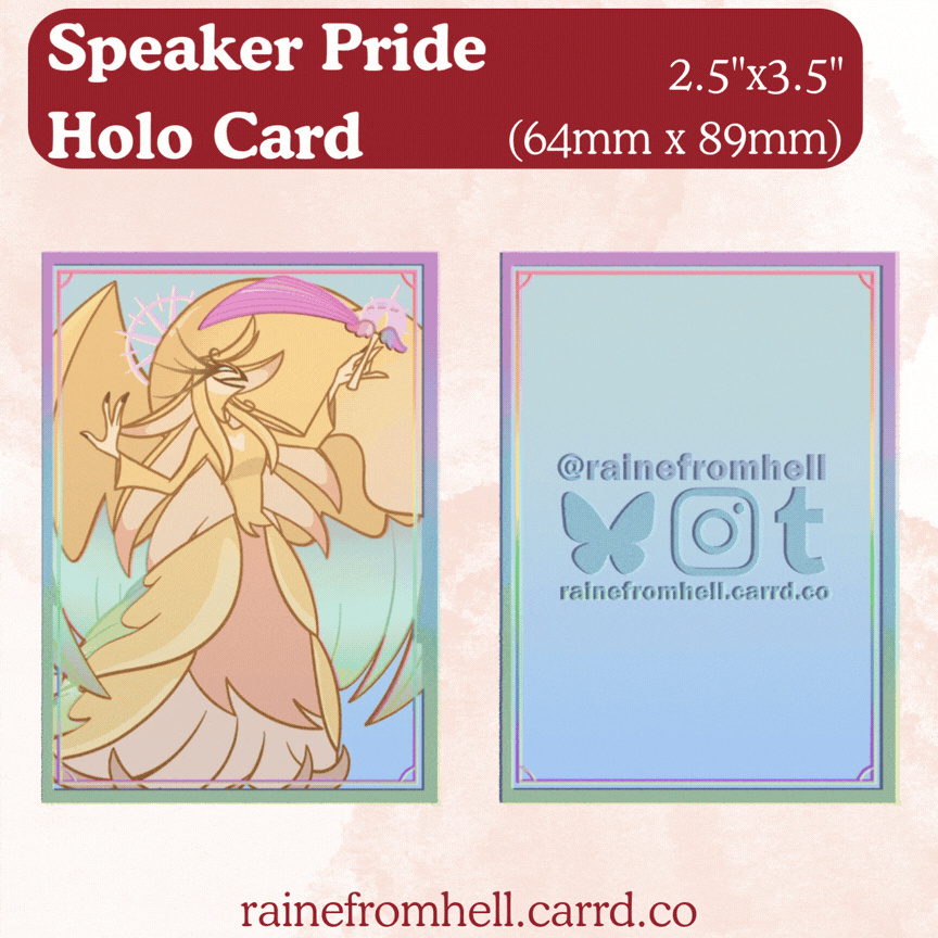 [Holographic Card] The Speaker Lesbian Pride