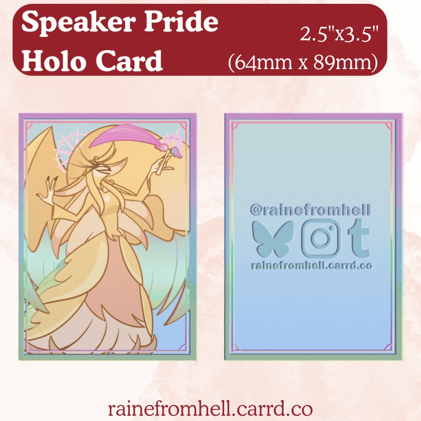 [Holographic Card] The Speaker Lesbian Pride