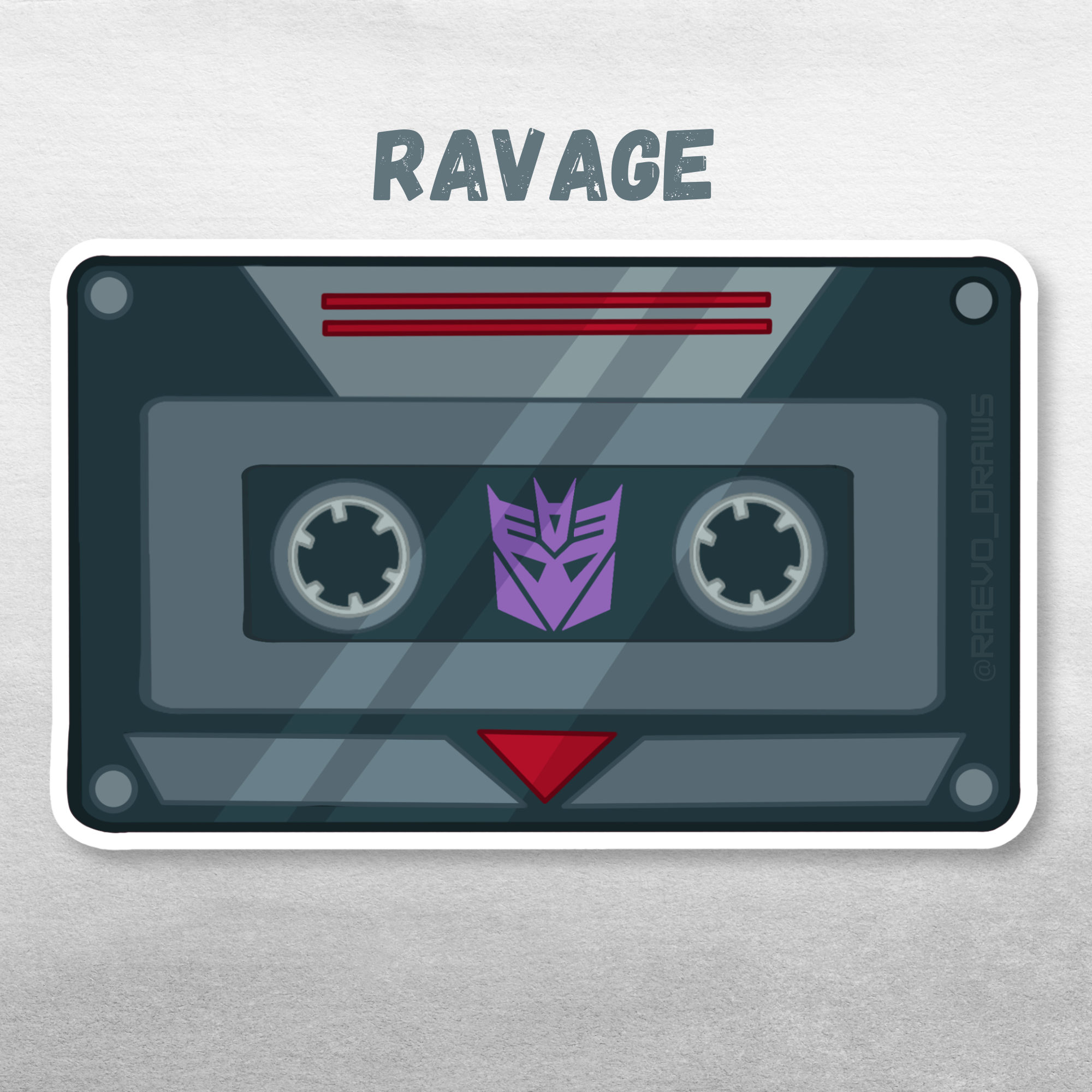 Ravage Cassette: Transformers Sticker