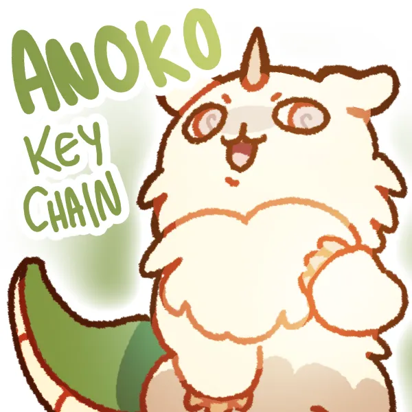 ANOKO epoxy keychain