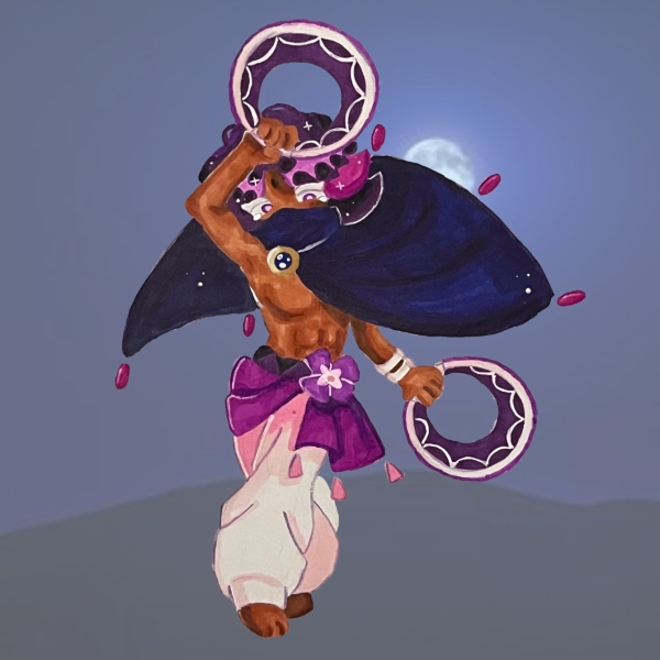 lilac cookie fanmade wood standee