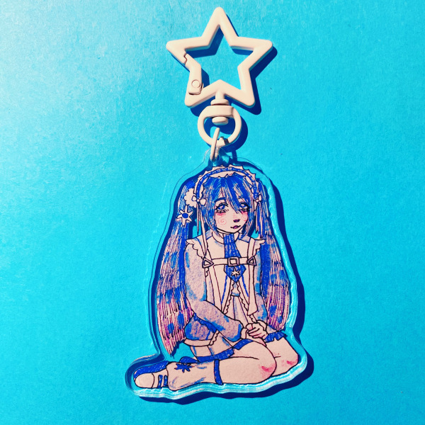 Yukiiro Pop Hatsune Miku Vocaloid keychain