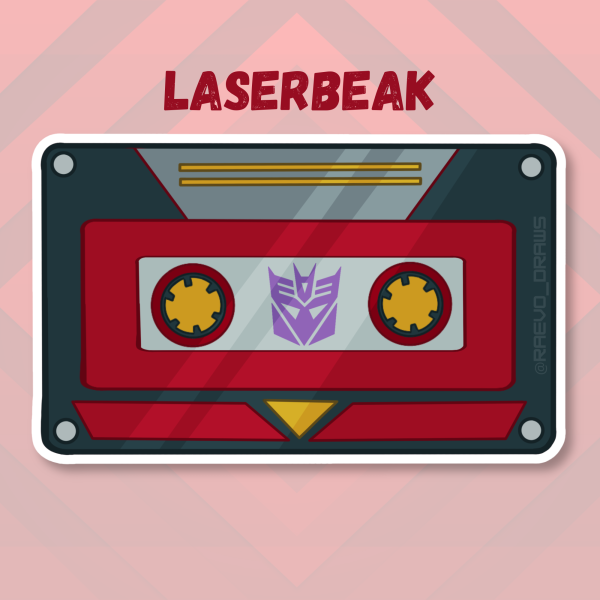 Laserbeak Cassette: Transformers Sticker