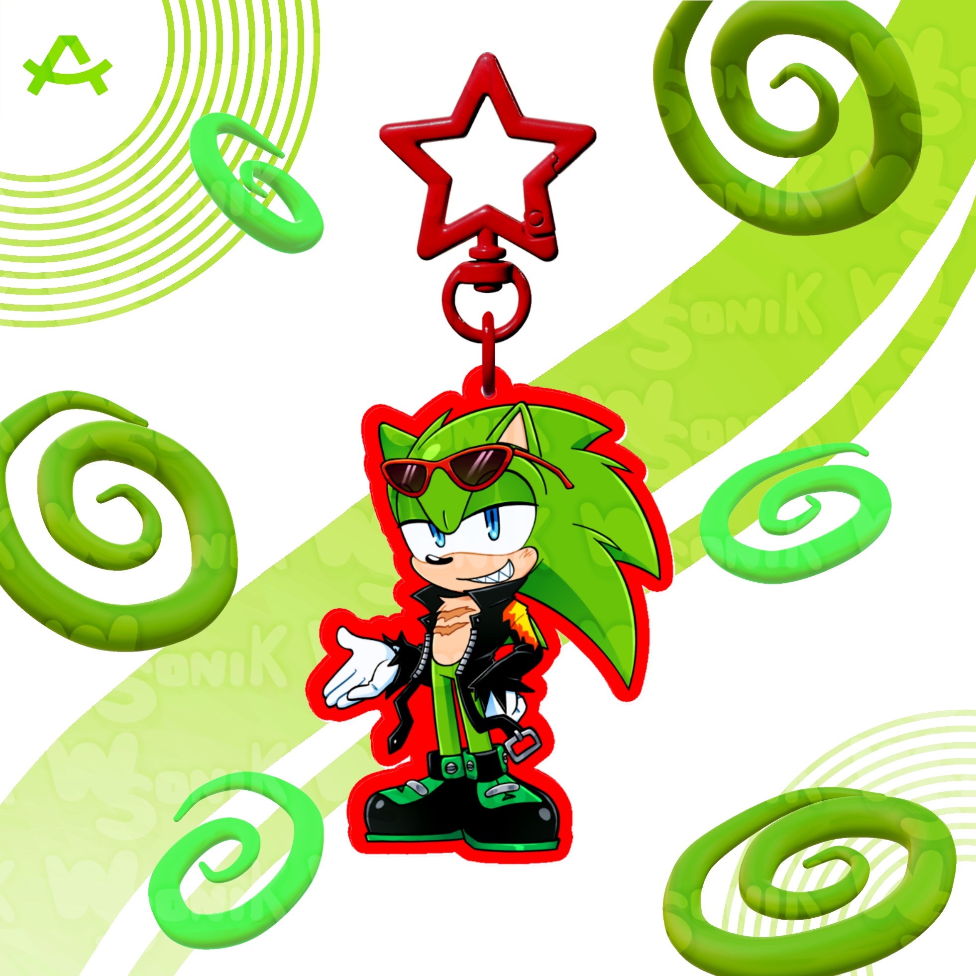 Scourge Keychain - Villains Side