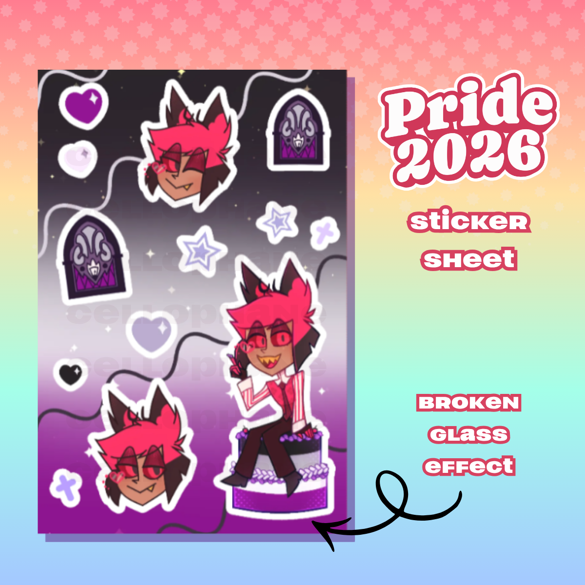 ALASTOR PRIDE STICKER SHEET