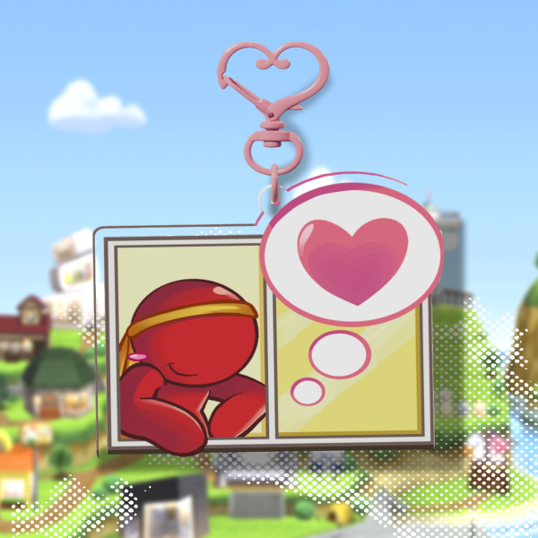 Red Acrylic Keychain