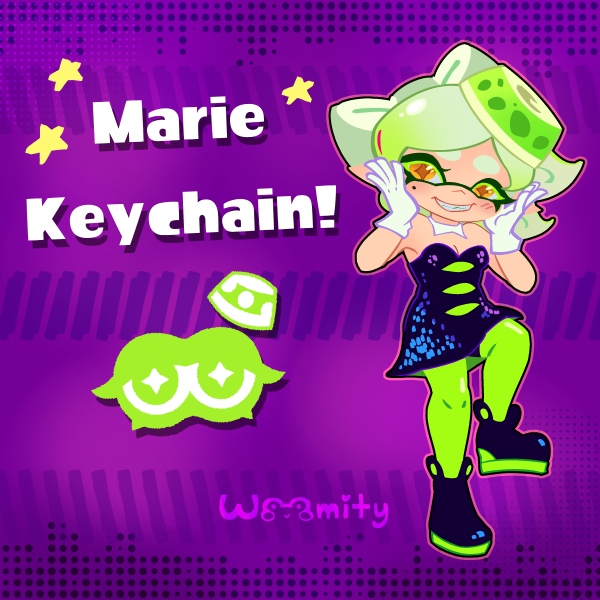 Marie Splatoon Keychain