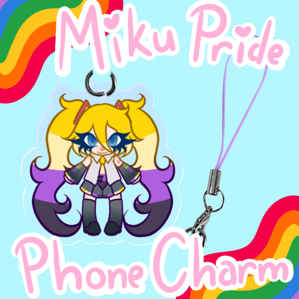 Hatsune Miku Enby Phone Charm