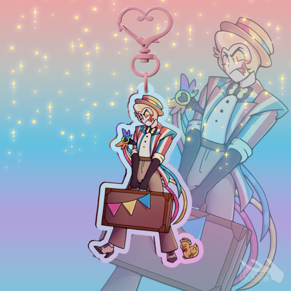 Lucifer Pride || Rainbow Acrylic Keychain