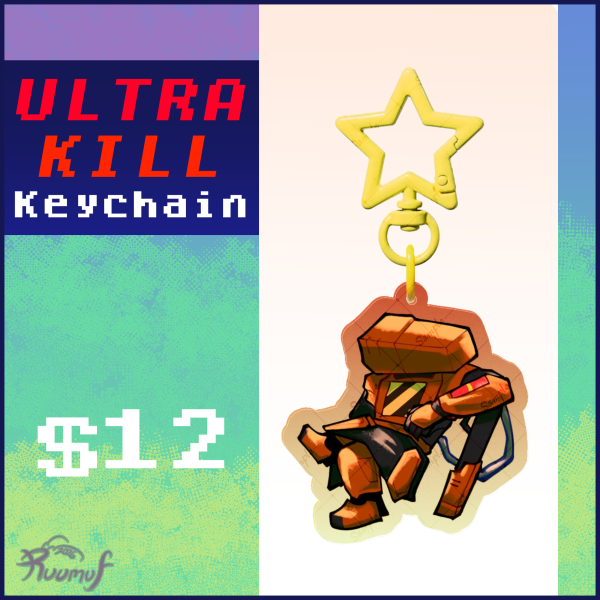ULTRAKILL Streetcleaner Keychain