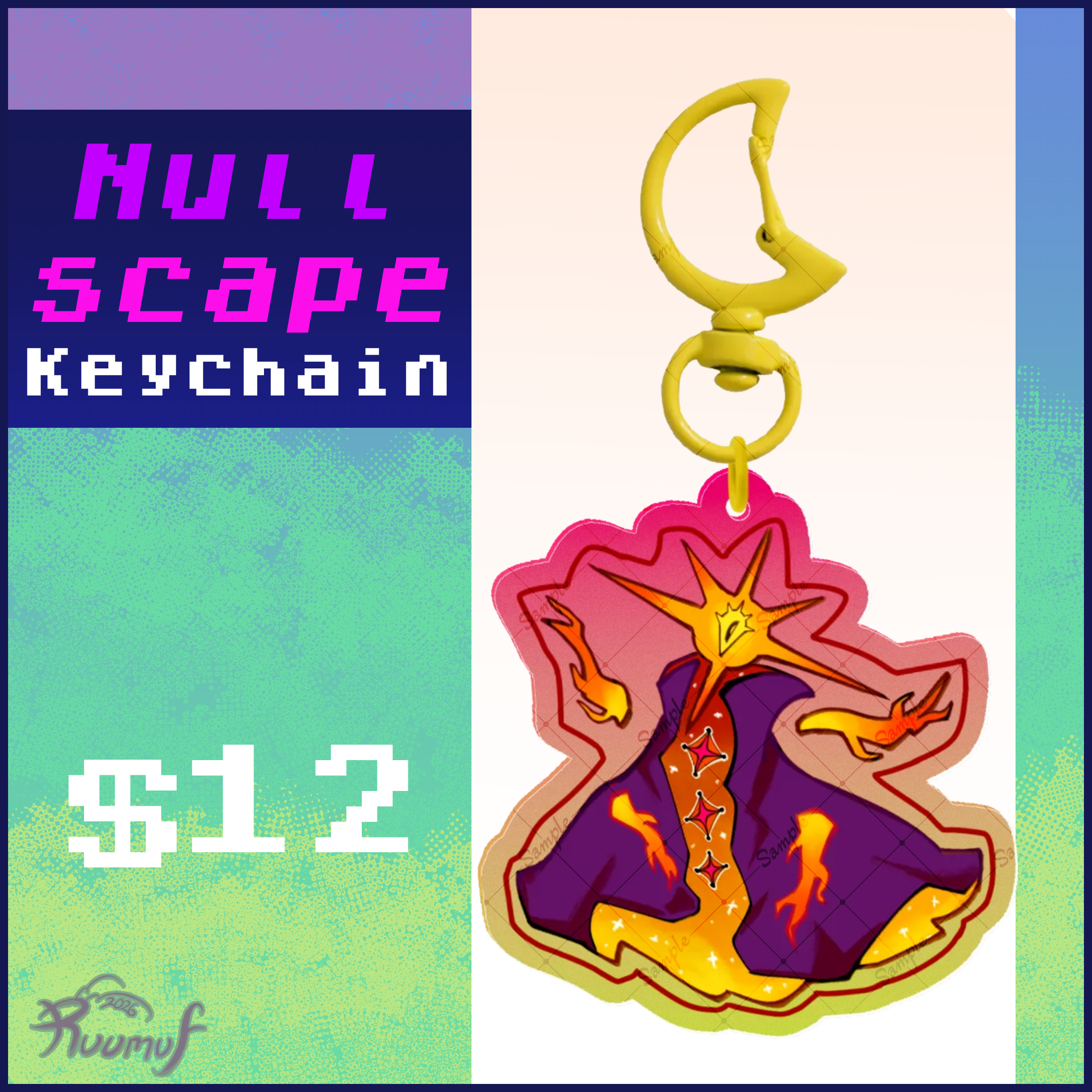 Nullscape Sigil Keychain